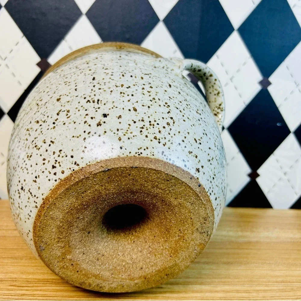 Oversized Candle Holder Studio Pottery Stoneware‎ Sculptural Vintage 7